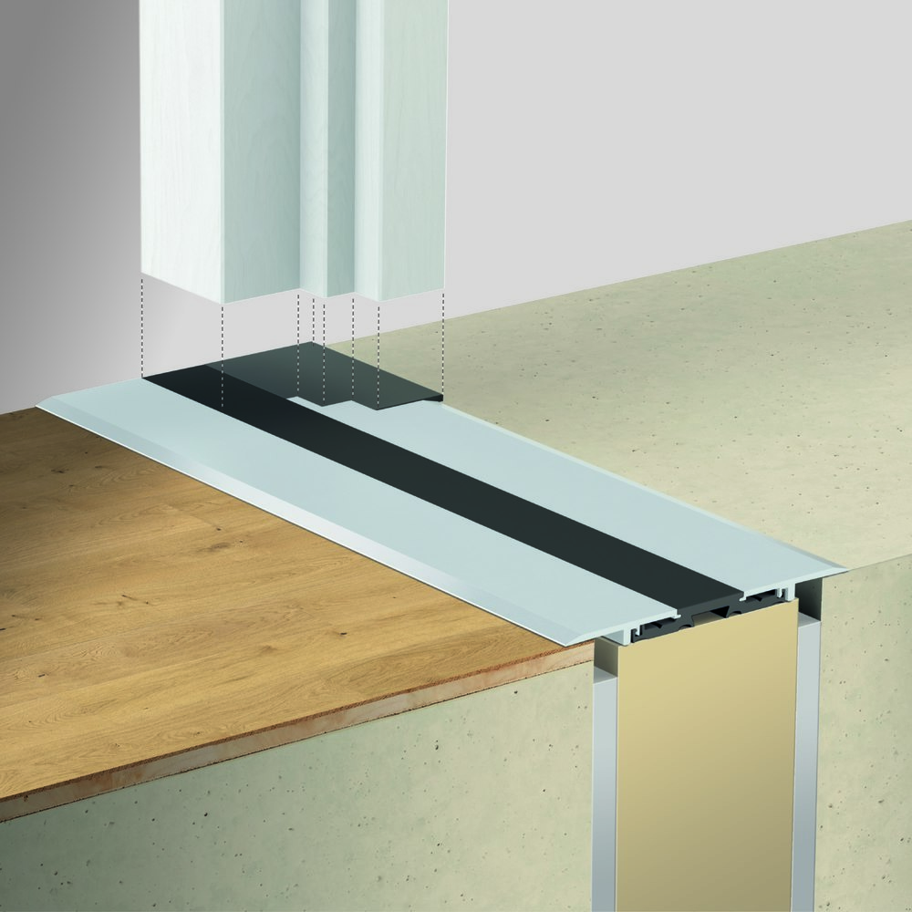 PLANET Flachschwelle F120, reduzierte Höhe, Aluminium