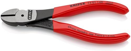 KNIPEX Kraftseitenschneider L.140mm pol.Form 0 Ku.-Überzug KNIPEX