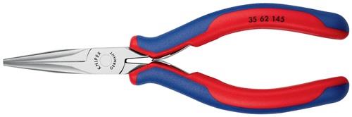 KNIPEX Elektronik-Greifzange Gesamt-L.145mm flachrunde Backen Form 6 Mehrkomp.-Hüllen