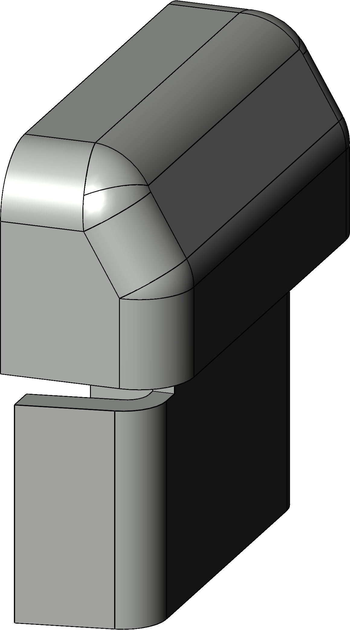 WINKHAUS Automatik Mehrfachverriegelung T-LF ENDKAPPE U2413-10 SW,