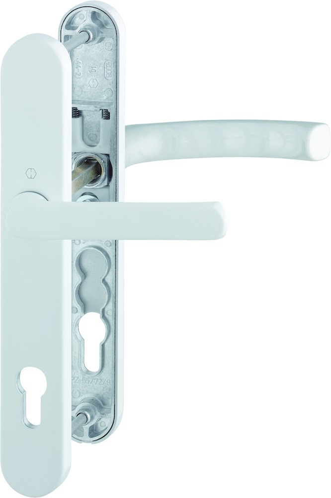 HOPPE® Drückergarnitur mit Schmalschild Liège 099KH/3357N/1540, Aluminium, 3936091