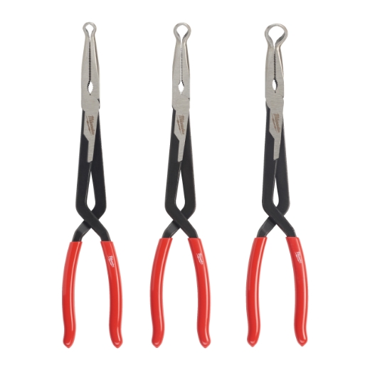 MILWAUKEE 3-teilig Schlauch- und Zündkerzenstecker-Zange, Set 3-teilig