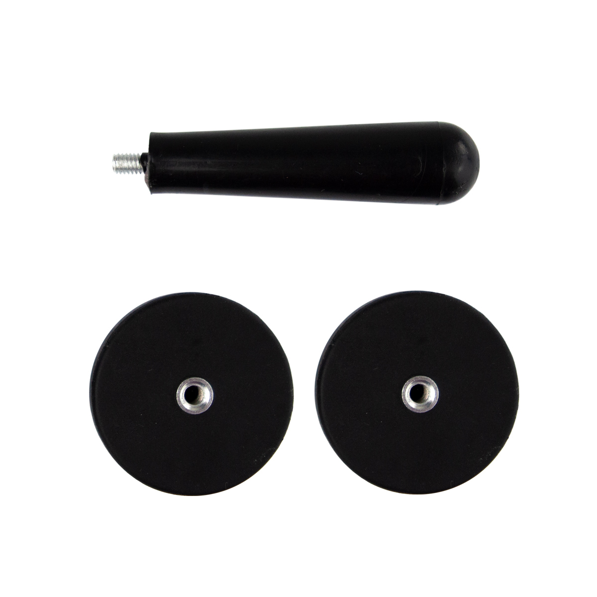 BMB 2x Magnethalter (FLEXIT M) mit Abziehgriff, schwarz