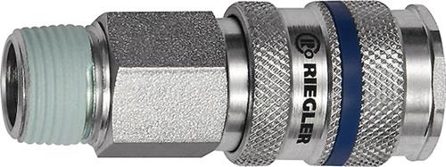 RIEGLER Schnellver.Kup.DN 7,8 AG STA Gew.R 3/8 16,66mm RIEGLER
