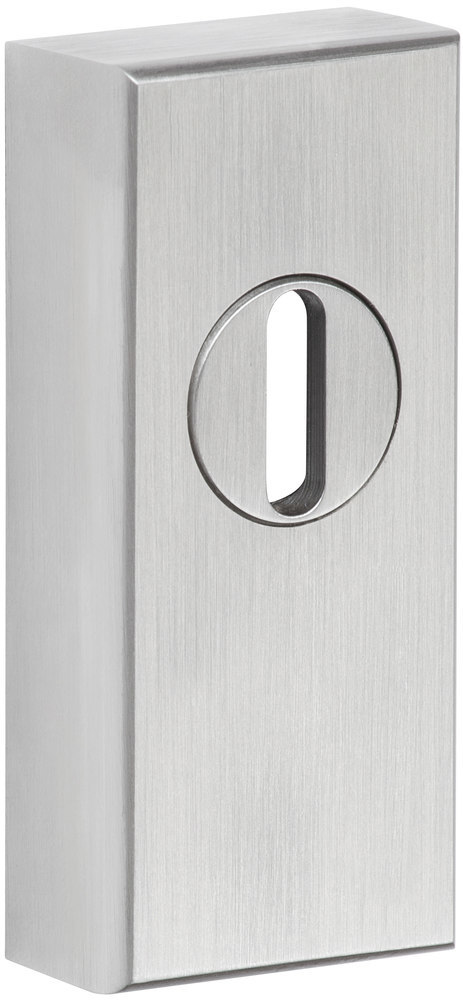 HERMAT Schutz-Schiebe-Schlüsselrosette 2076.KS, eckig, Edelstahl