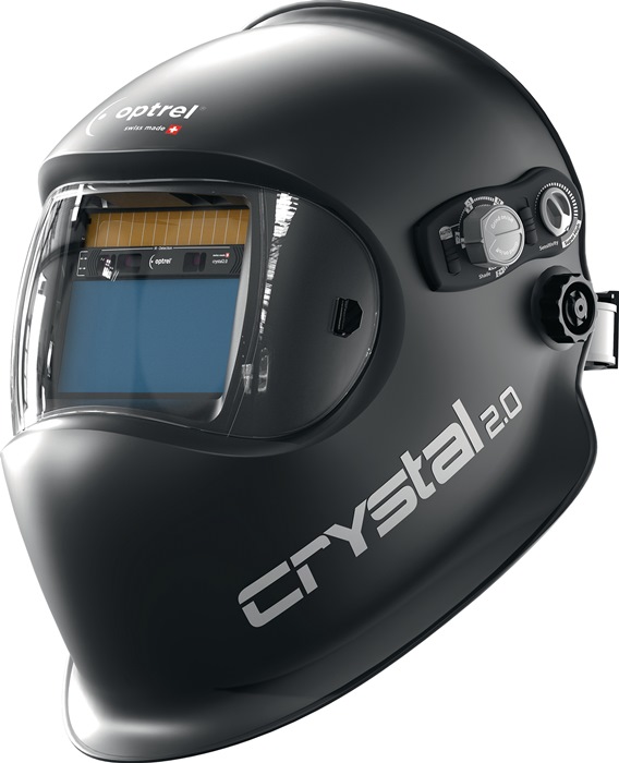 OPTREL Schweißerschutzhelm crystal2.0 schwarz 50x100mm EN166,EN175,EN379 Krt.OPTREL