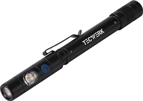 TECWERK LED-Stiftleuchte Li-ion 90m blau/schwarz TECWERK