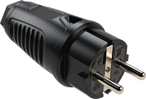 Nordwest Schutzkon.st.10-/16 A 250 V schwarz IP54 VG JÄGER DIREKT