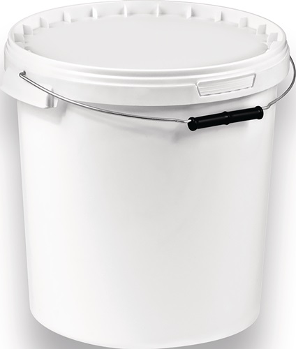 Nordwest Eimer 15l PP weiß Bügelgr.u.Stülpdeckel D.315mm H.290mm