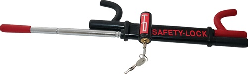 Lenkradkralle anti-theft lock STA L38,5xB12xH5mm G.2,02kg schwarz/rot