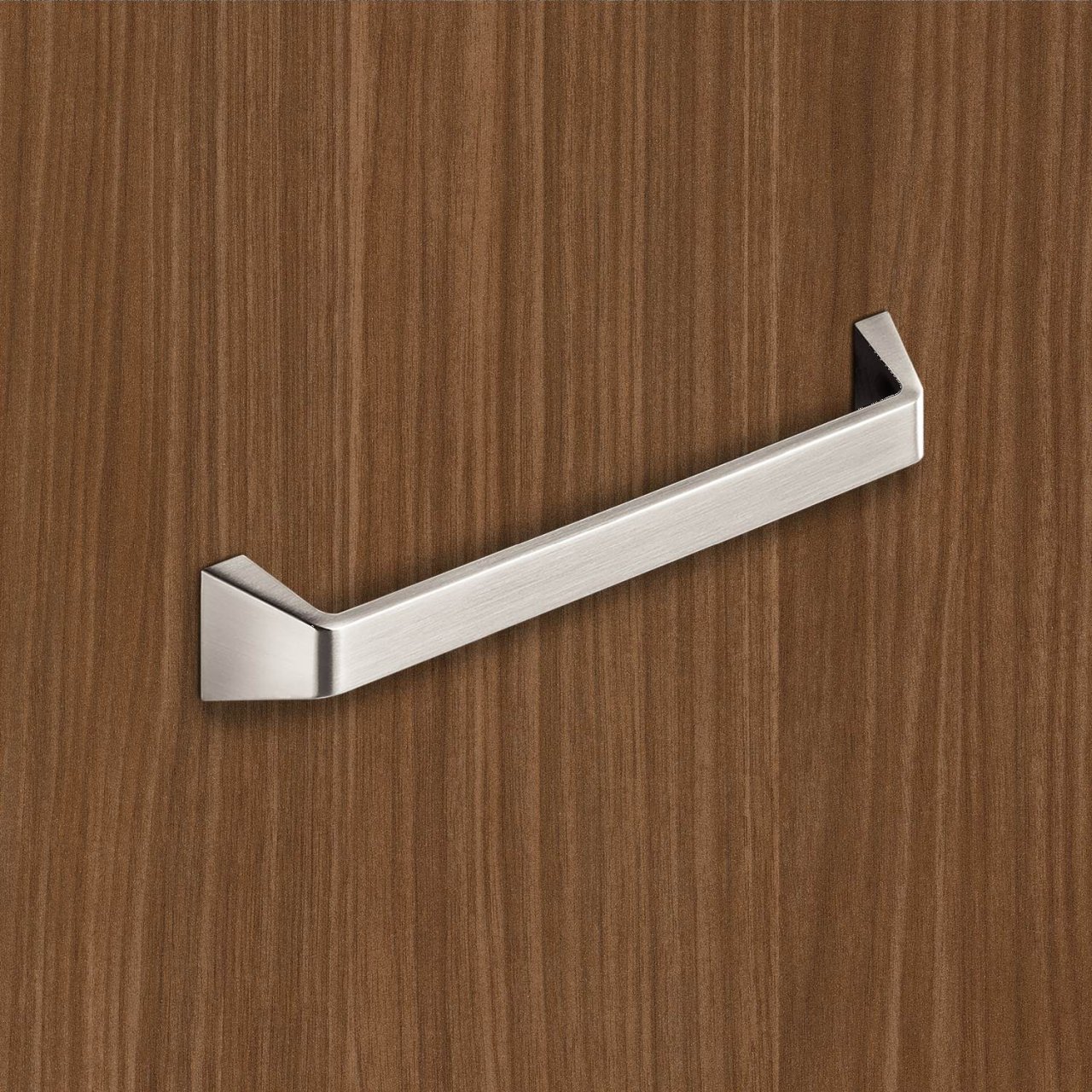 HETTICH Griff Basilia, •–• 192, L 208 mm, B 30 mm, H 30 mm, Edelstahl Optik gebürstet, 115076 HETTICH Griff Basilia, •–• 192, L 208 mm, B 30 mm, H 30 mm, Edelstahl Optik gebürstet, 115076