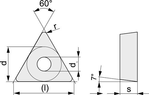 TECWERK Wendeschneidplatte TCGT110204-ALU ALU Bearb.Alu.TECWERK