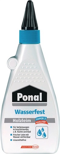 PONAL Holzleim Wasserfest/Super 3 550g EN 204: D3 Flasche PONAL