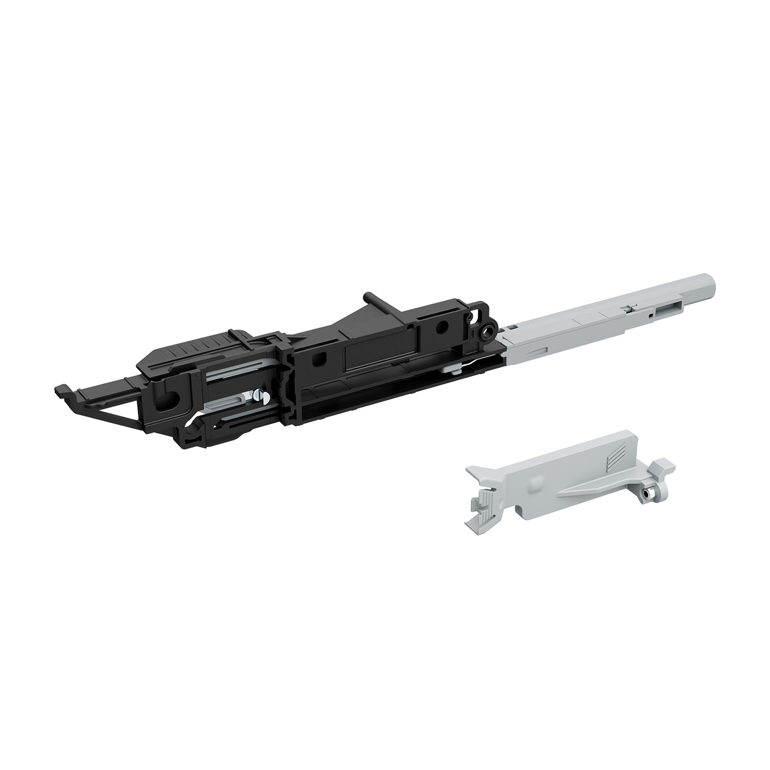 HETTICH Gehäuse mit Push to open, Aluminium Optik, 9111410