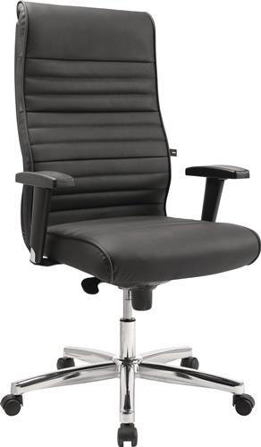 TOPSTAR Chefsessel Leder schwarz schwarz m.Armlehne 440-550mm TOPSTAR