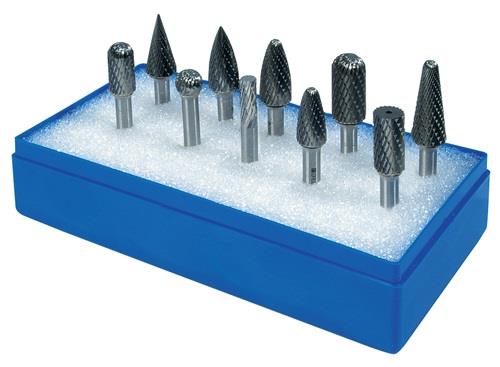 PROMAT Frässtiftesatz Schaft-D.6mm 10-tlg.HM Kreuz Ku.-Kass.PROMAT