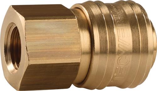 TECWERK Schnellver.Kup.DN 7,2,IG MS blk Gew.G 1/2 Zoll 19,17mm TECWERK