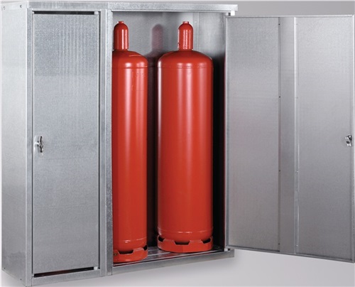 LACONT Gasflaschencontainer B1320xT400xH1435mm verz.