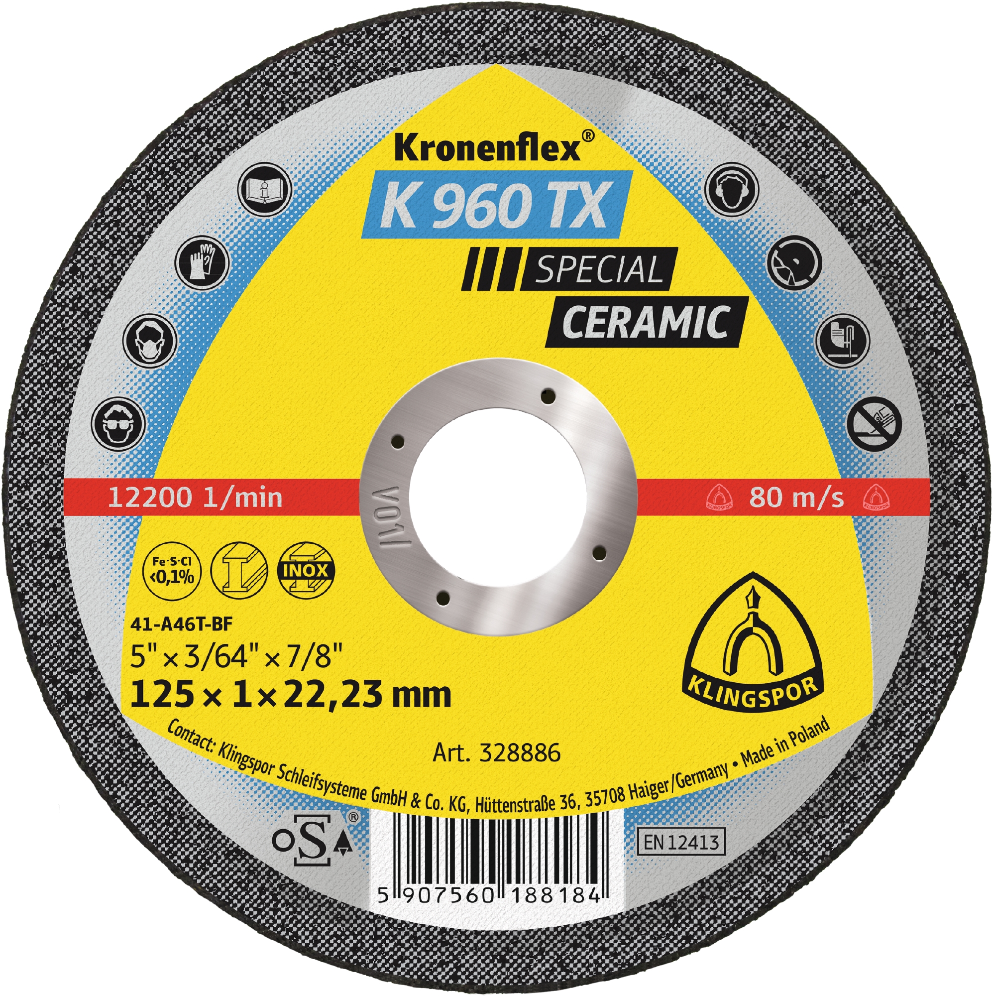 K 960 TX Special Keramik Trennscheibe