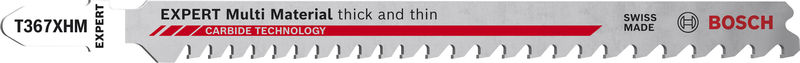 BOSCH EXPERT ‘Multi Material‘ T 367 XHM Stichsägeblatt, 3 Stück. Für Stichsägen
