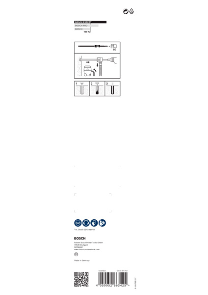 BOSCH EXPERT SDS Clean max-8X Hammerbohrer, 32 x 400 x 650 mm