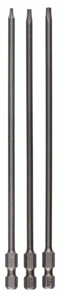 BOSCH Schrauberbit-Set Extra-Hart, 3-teilig, T8, T10, T15, 152 mm