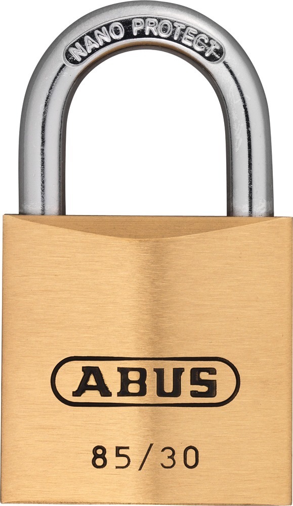 ABUS Zylindervorhangschloss 85, Messing massiv, 80629