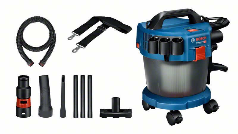 BOSCH Akku-Staubsauger GAS 18V-10 L, Solo Version, mit Elektrowerkzeugadapter