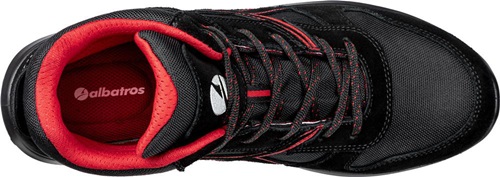 ALBATROS Sicherheitsstiefel CLIFTON MID Gr.42 schwarz/rot S3 SRC EN ISO 20345:2011 ALBATROS Sicherheitsstiefel CLIFTON MID Gr.42 schwarz/rot S3 SRC EN ISO 20345:2011