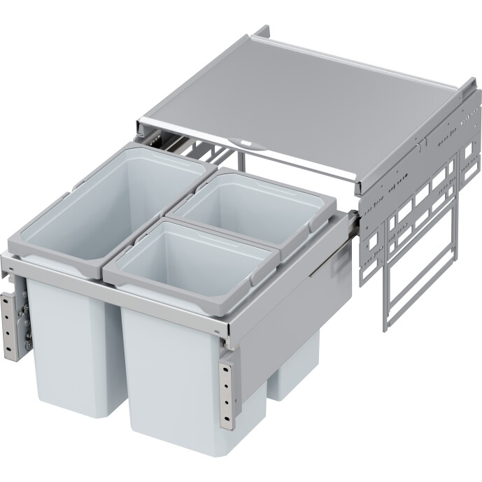 Abfalltrennsystem, ENVI-Space, 500er,1x16/2x10 l, hellgrau Vauth Sagel