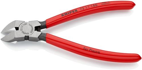 KNIPEX Seitenschneider f.Ku.Gesamt-L.160mm pol.45Grad gew.Ku.-Überzug KNIPEX