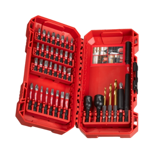 MILWAUKEE 40-tlg. Set in PACKOUT kompatibler Kassette SHOCKWAVE Set Bohren & Schrauben