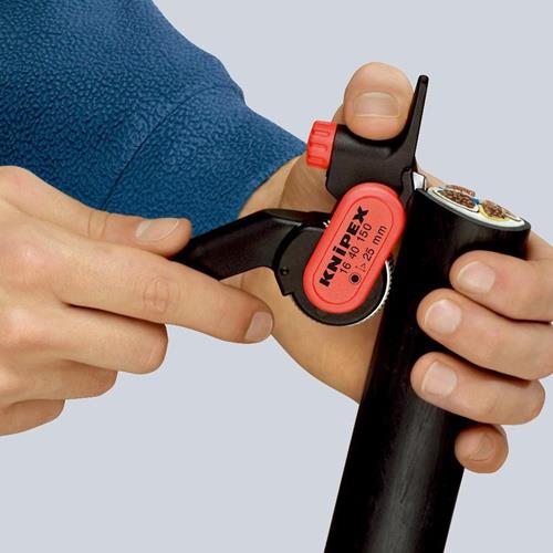 KNIPEX Abmantelungswerkzeug Gesamt-L.150mm Arbeitsbereich D.ab 25,0mm KNIPEX KNIPEX Abmantelungswerkzeug Gesamt-L.150mm Arbeitsbereich D.ab 25,0mm KNIPEX