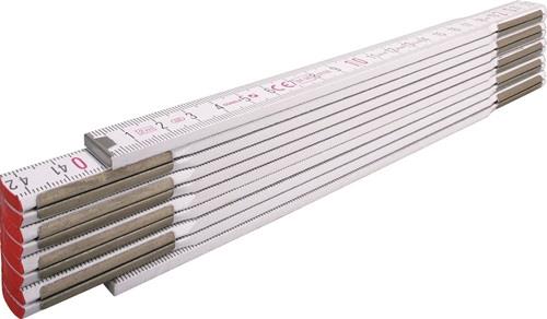 STABILA Gliedermaßstab 1607 L.2m B.1,70cm mm/cm EG III Buchenholz weiß STABILA