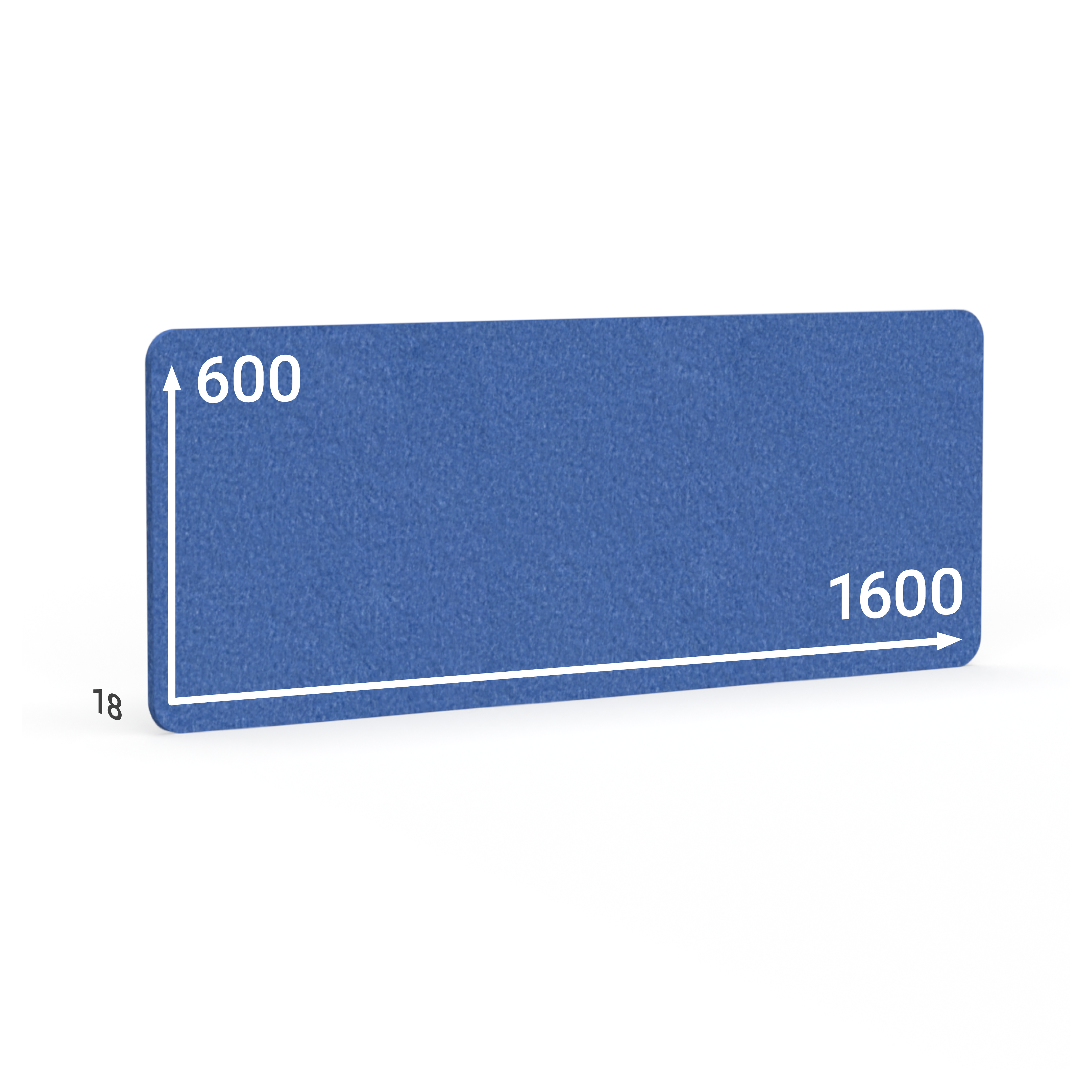 BMB AKUSTIX Vario, HxBxS: 600x1600x18 mm, Blau, AV05