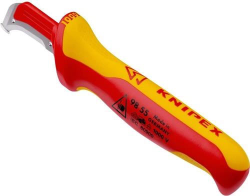 KNIPEX Abmantelungsmesser L.180mm Klingen-L.38mm VDE Mehrkomponentengriff KNIPEX