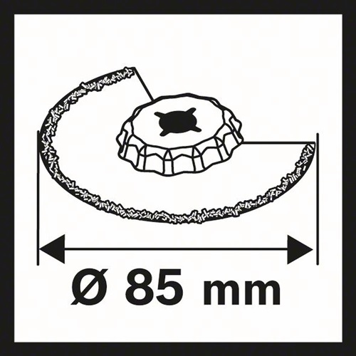 BOSCH Segmentsägeblatt ACZ 85 RT3 D.85mm Carbide-RIFF Starlock BOSCH