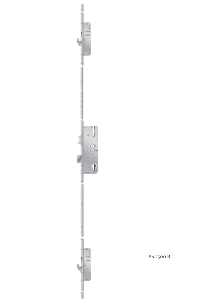 KFV Mehrfachverriegelung MFS AS2500SAG, 10/92 mm, kantig, Stahl