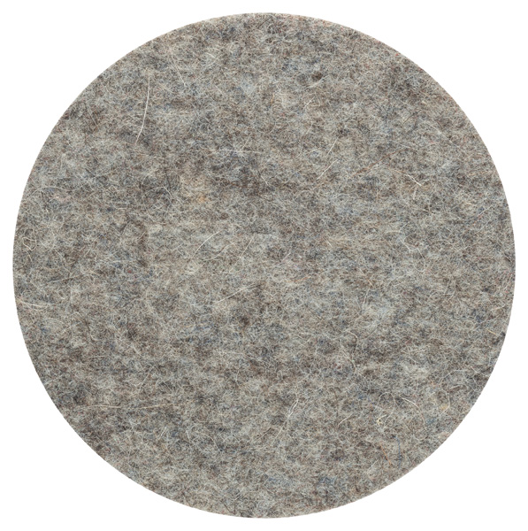 BOSCH Polierfilz für Exzenterschleifer, weich, Klett, 128 mm, 5er-Pack