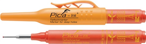 PICA Tieflochmarker Pica-Ink rot m.Teleskopspitze PICA
