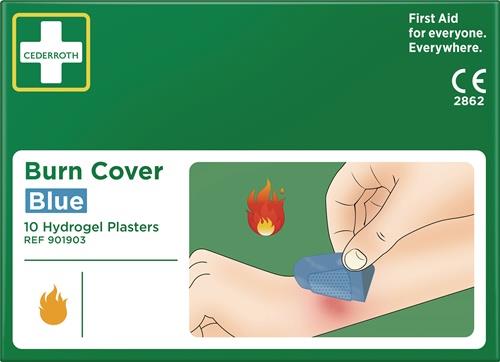 CEDERROTH Pflaster Burn Cover Hydrogel 10 Pflaster/Pack CEDERROTH