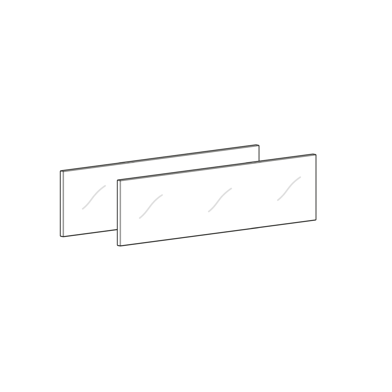 HETTICH AvanTech YOU Glaseinsatz für InlayZarge, 350 mm, 9283178