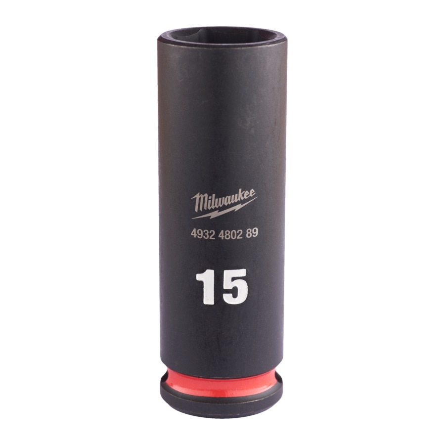 MILWAUKEE 15 x 65 mm SHOCKWAVE Schlagnuss 3/8" lang