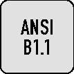 BOSS Gewindegrenzlehrdorn ANSI B1.1 UNC 1 Zollx8 D.25,4mm Tol.2B BOSS