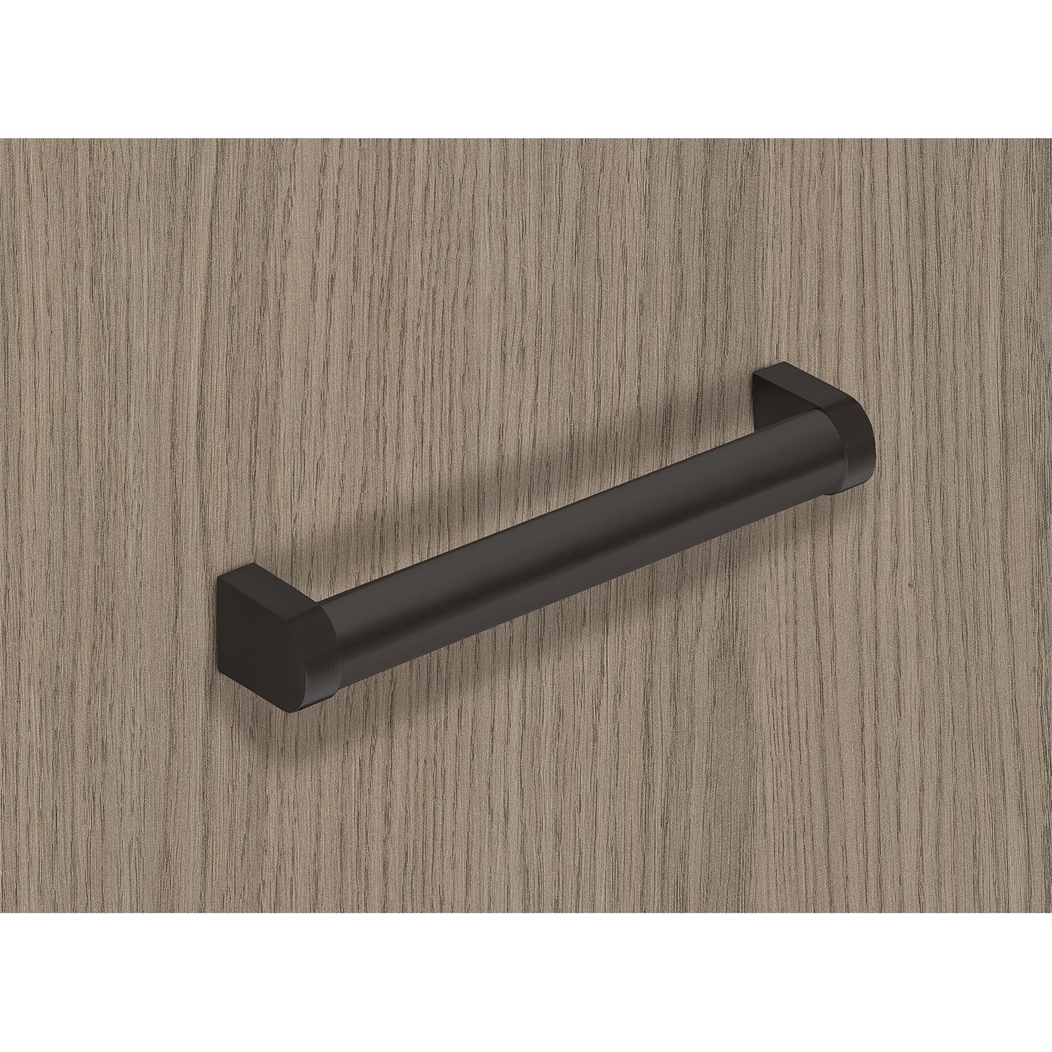 HETTICH Griff Como, •–• 192, L 204 mm, B 26 mm, H 45 mm, Schwarz matt, 9264072