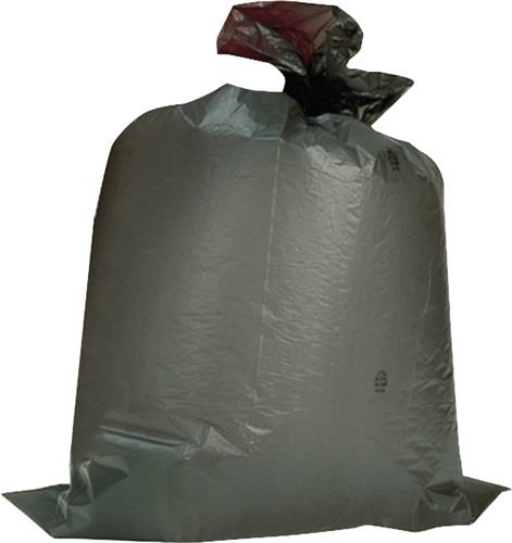 DEISS Kunststoffsack 120l LD-PE grau 100 µm B700xL1100mm 150St./Karton