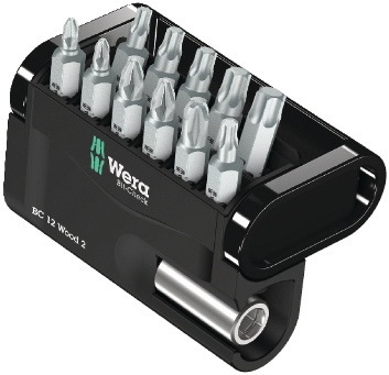 WERA Bitsortiment Bit-Check 12 Wood 2 12-tlg.PH/PZD/TX WERA WERA Bitsortiment Bit-Check 12 Wood 2 12-tlg.PH/PZD/TX WERA