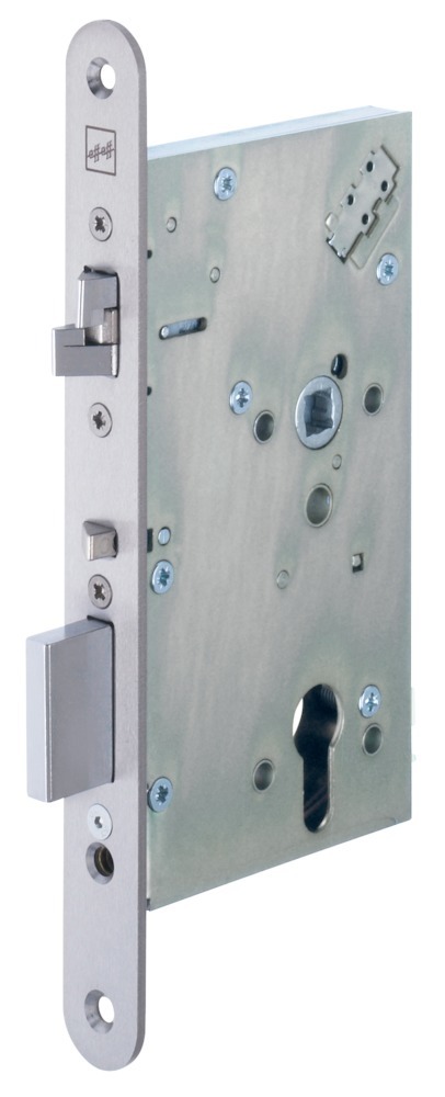 effeff Einsteckschloss (elektromechanisch) 709X, Panik Funktion E, Stahl, Ruhe-/Arbeitsstrom, Flachstulp, 1-flg., mit FS effeff Einsteckschloss (elektromechanisch) 709X, Panik Funktion E, Stahl, Ruhe-/Arbeitsstrom, Flachstulp, 1-flg., mit FS