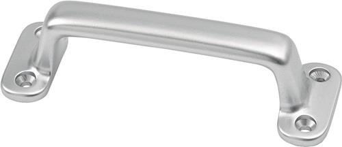 HERMETA Handgriff A.22mm L.110mm B.36mm Alu-Guss silberf.elox.Löcher 4,D.3,7mm HERMETA