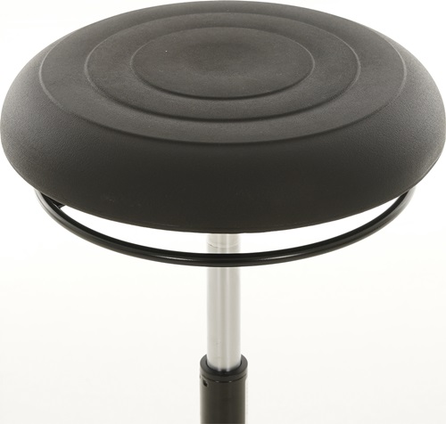 LOTZ Drehhocker Kunststoff-Tellerfuß PU-Schaum schwarz Sitz-H.510-700mm LOTZ